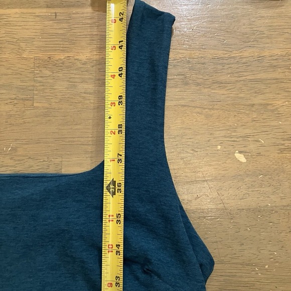 Beyond Yoga Womens Size 1X Green Spacedye Icon Midi Dress‎ Sleeveless Stretch - Picture 11 of 12